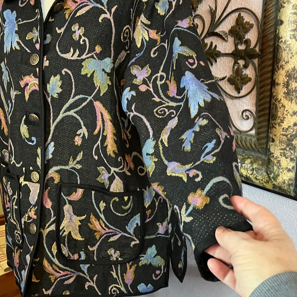 VTG Blair Tapestry Jacket/ Blazer Sz L - so pretty - Picture 5 of 11